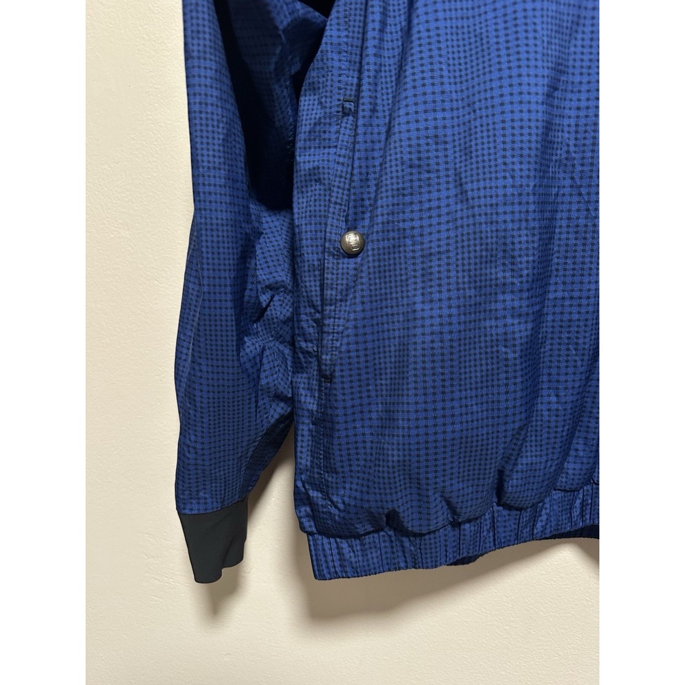 DryJoys By FootJoy Mens Windbreaker Jacket Size Large Long Sleeve Blue - Picture 3 of 8